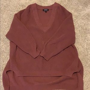 Oversized cable knit sweater